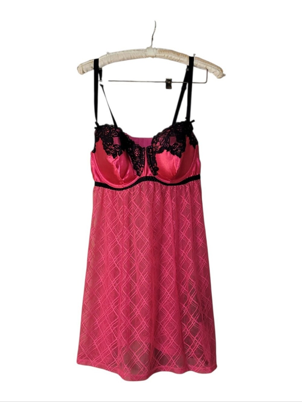 Cacique Lingerie Night Built In Bra Sheer Sexy 18 20